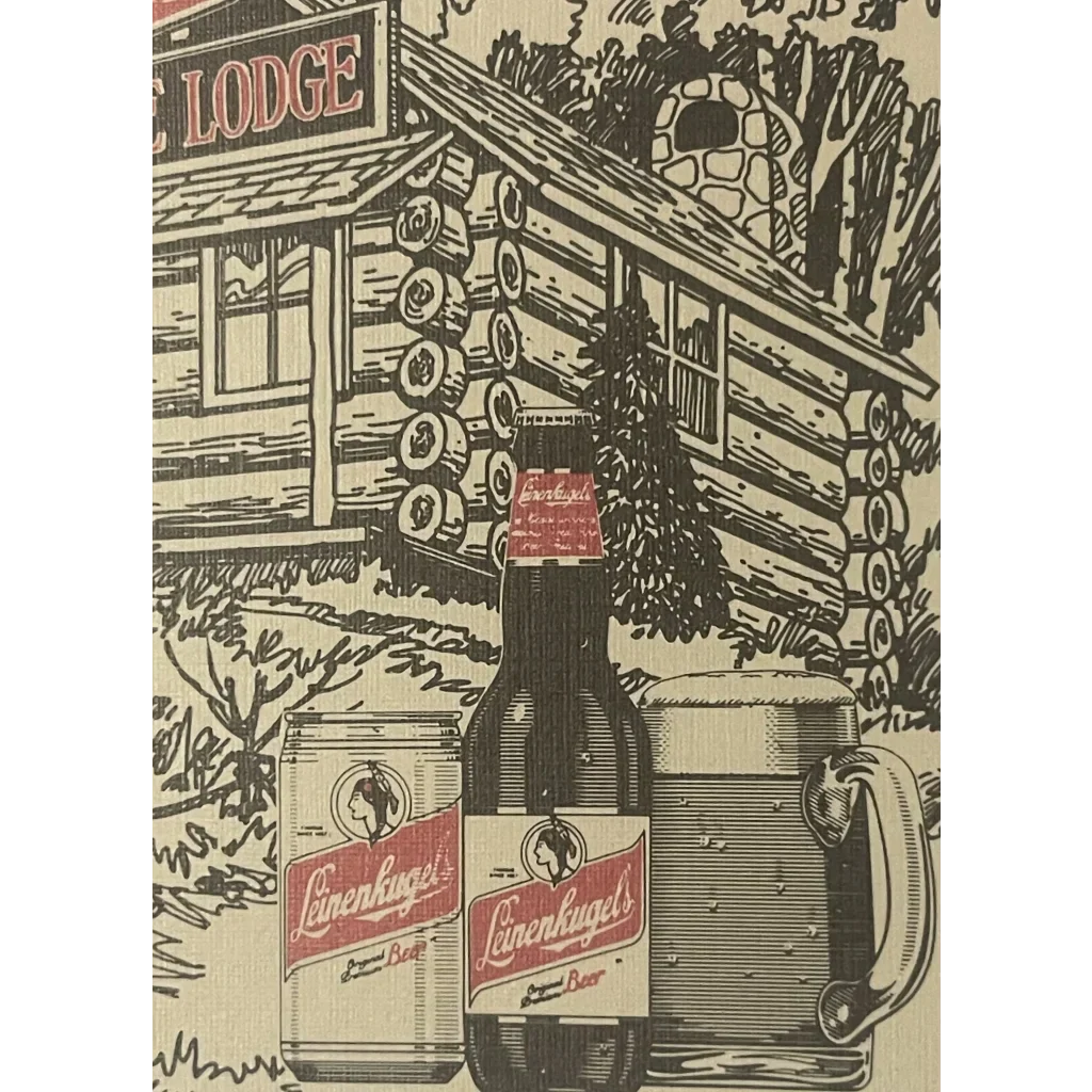 Rare Vintage Leinenkugel's Beer Postcard from Chippewa Falls
