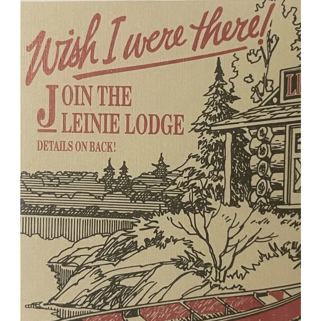 Rare Vintage Leinenkugel's Beer Postcard from Chippewa Falls