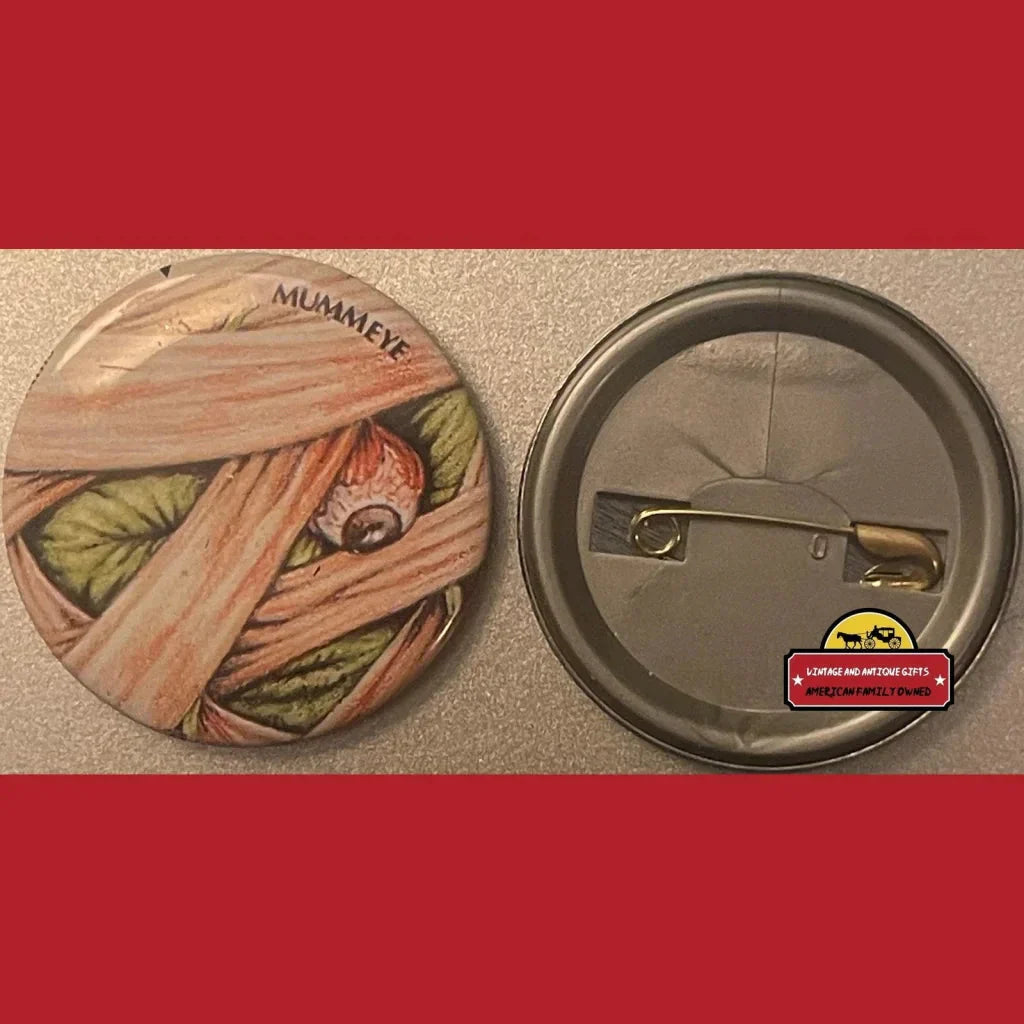 Nostalgic Vintage Mummeye Pins Inspired by Garbage Pail Kids