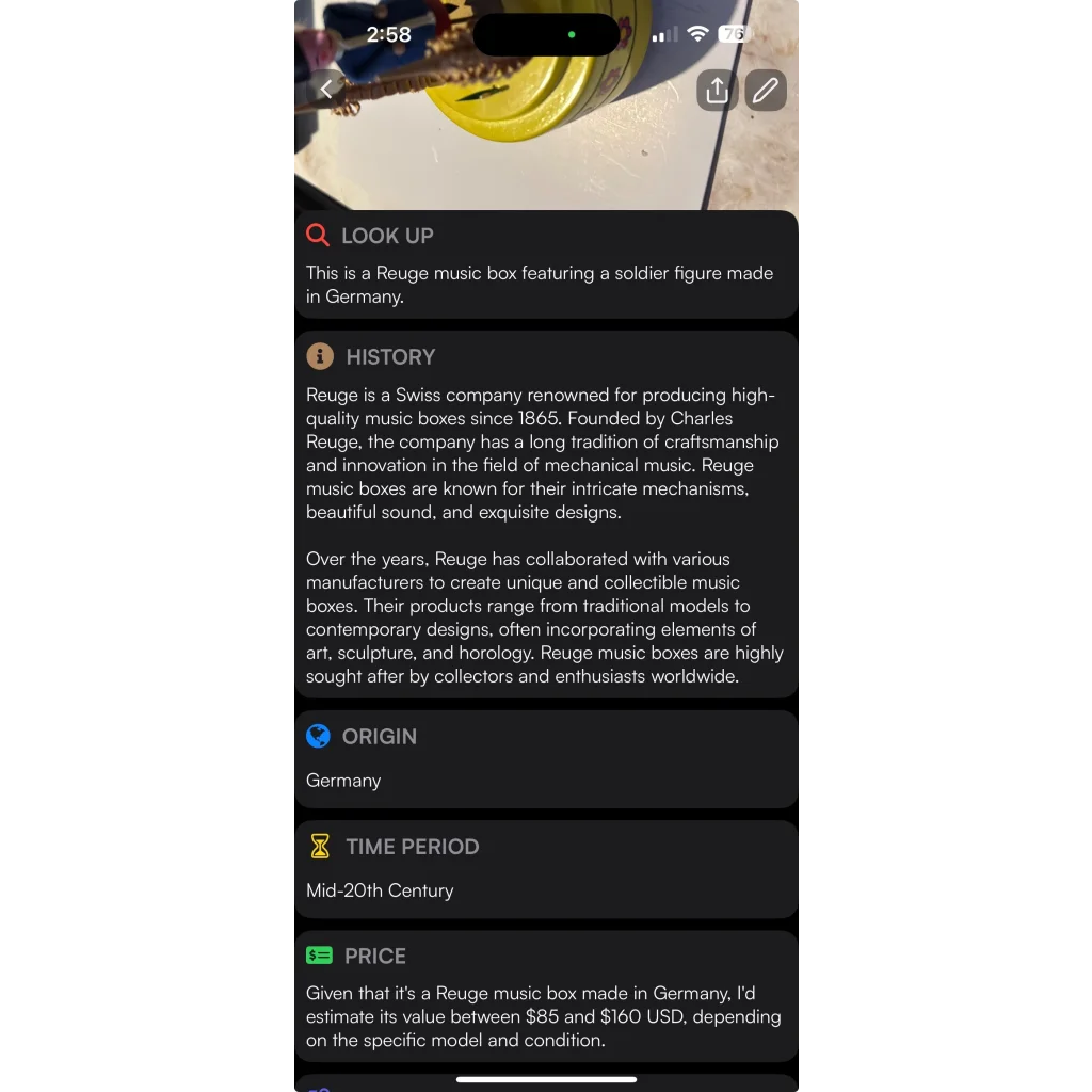 Enchanting Reuge Music Box Soldier Plays Timeless Melodies