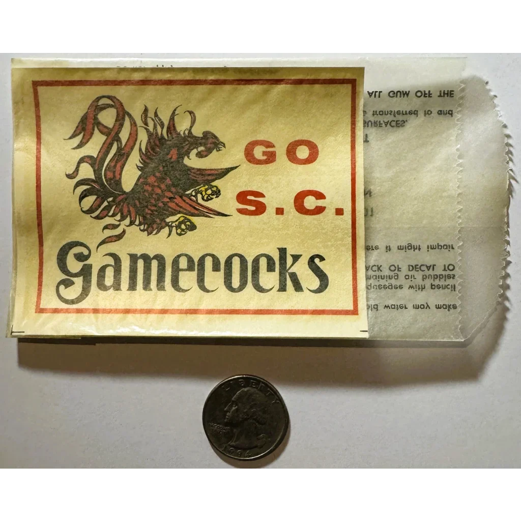 Vintage South Carolina Gamecocks Decal Brings 1960s Spirit to Life