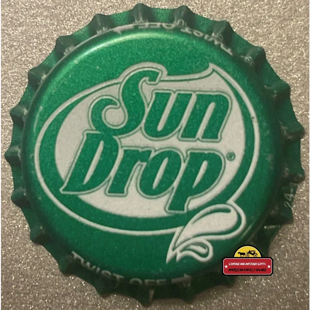 Rare Vintage Sun Drop Bottle Cap From 1980s Texas Dr. Pepper Plant
