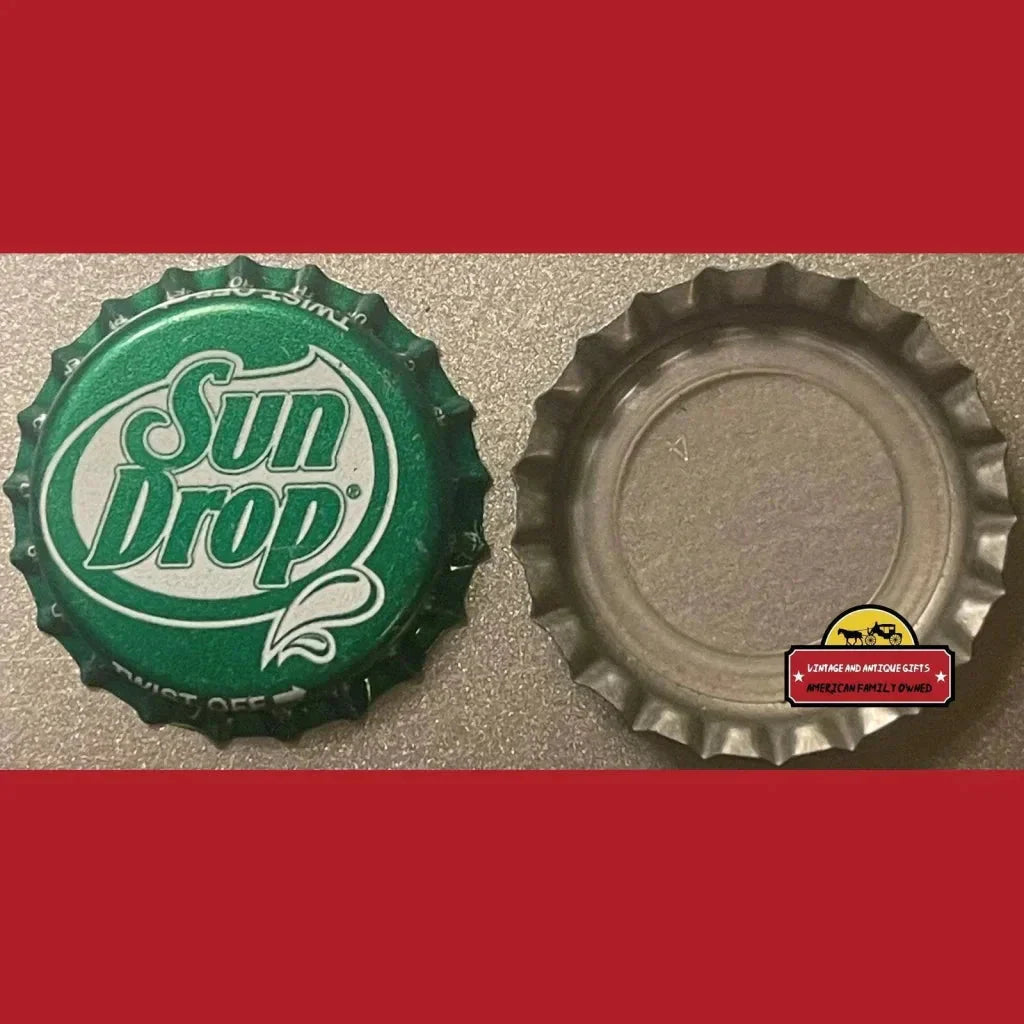 Rare Vintage Sun Drop Bottle Cap From 1980s Texas Dr. Pepper Plant