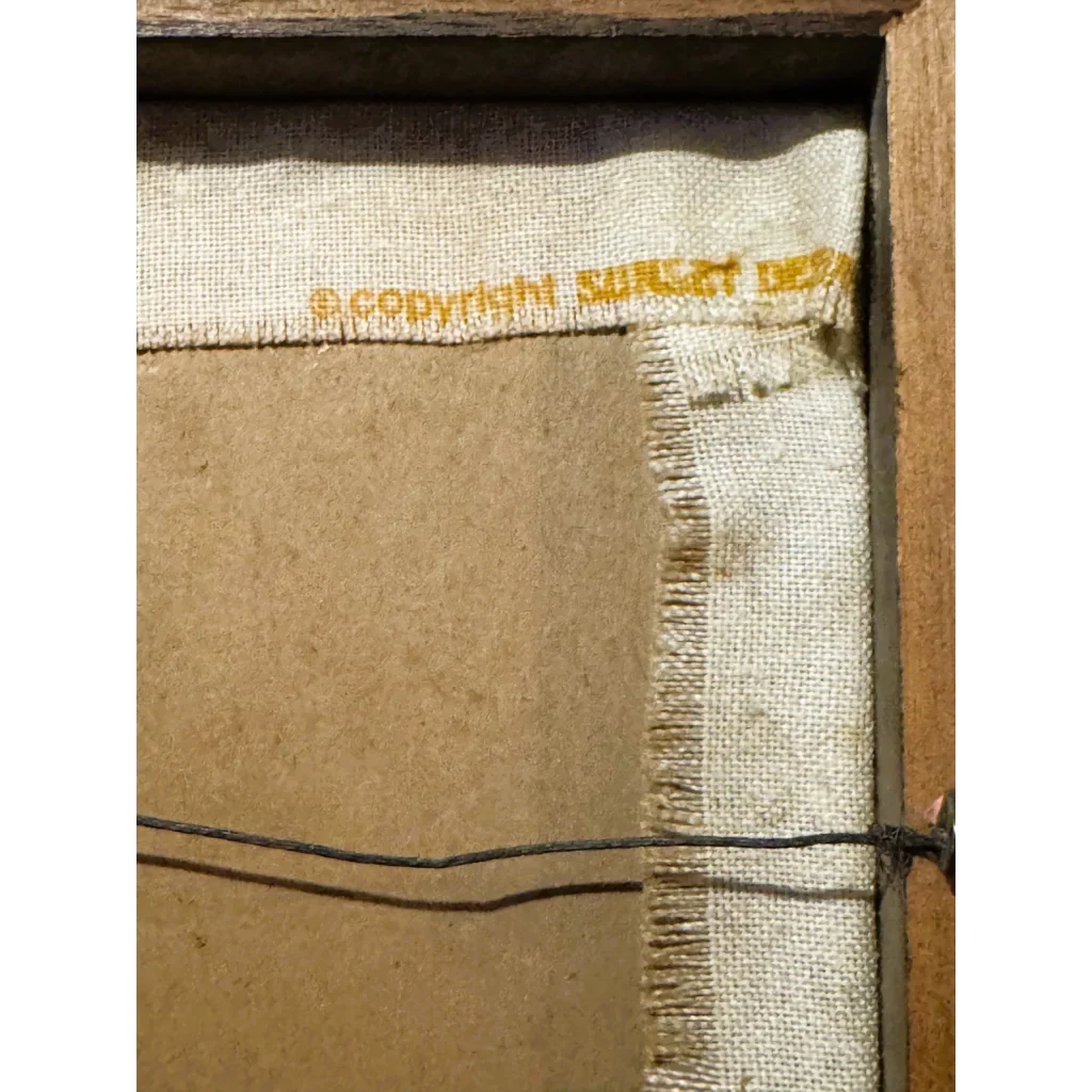 Vintage Sunset Designs Crewel Embroidery Cider Jug Art