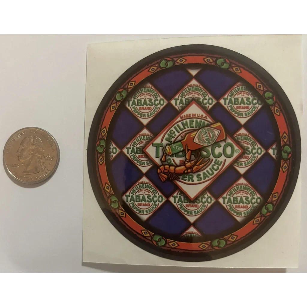 Rare Vintage Tabasco McIlhenny Pepper Sauce Sticker from Louisiana