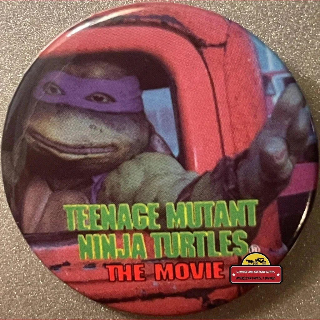 Rare Vintage Teenage Mutant Ninja Turtles Donatello Movie Pin 1990