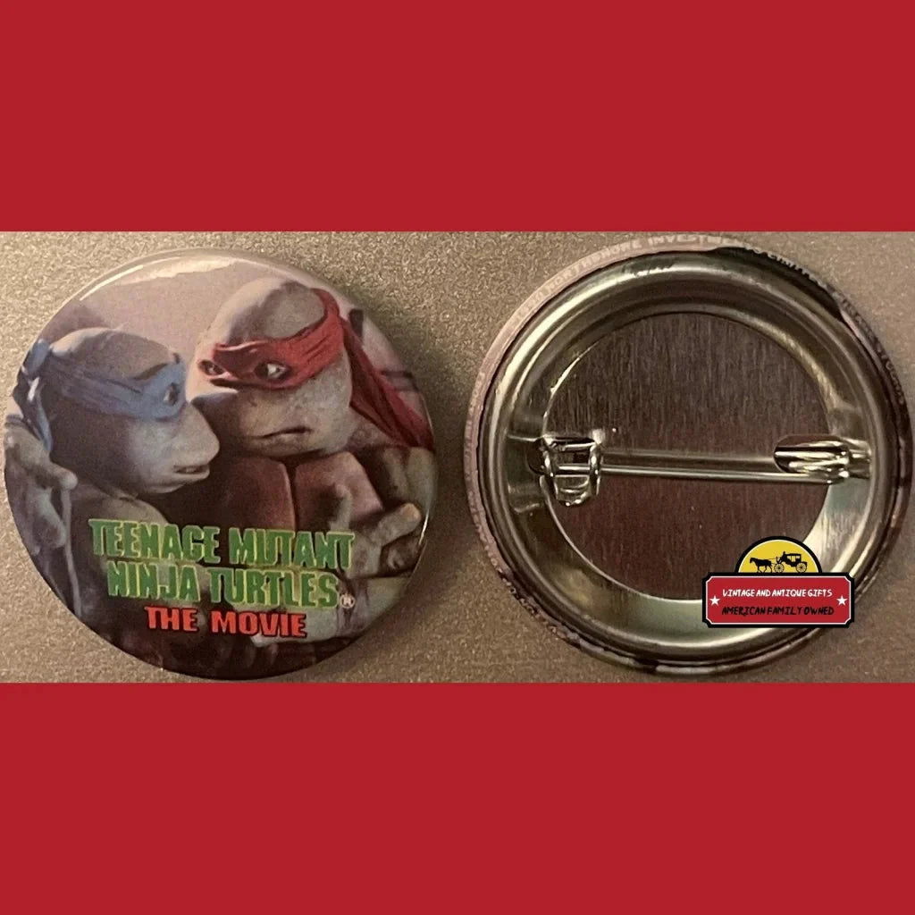 Rare Teenage Mutant Ninja Turtles Movie Pins Raphael Leonardo 1990