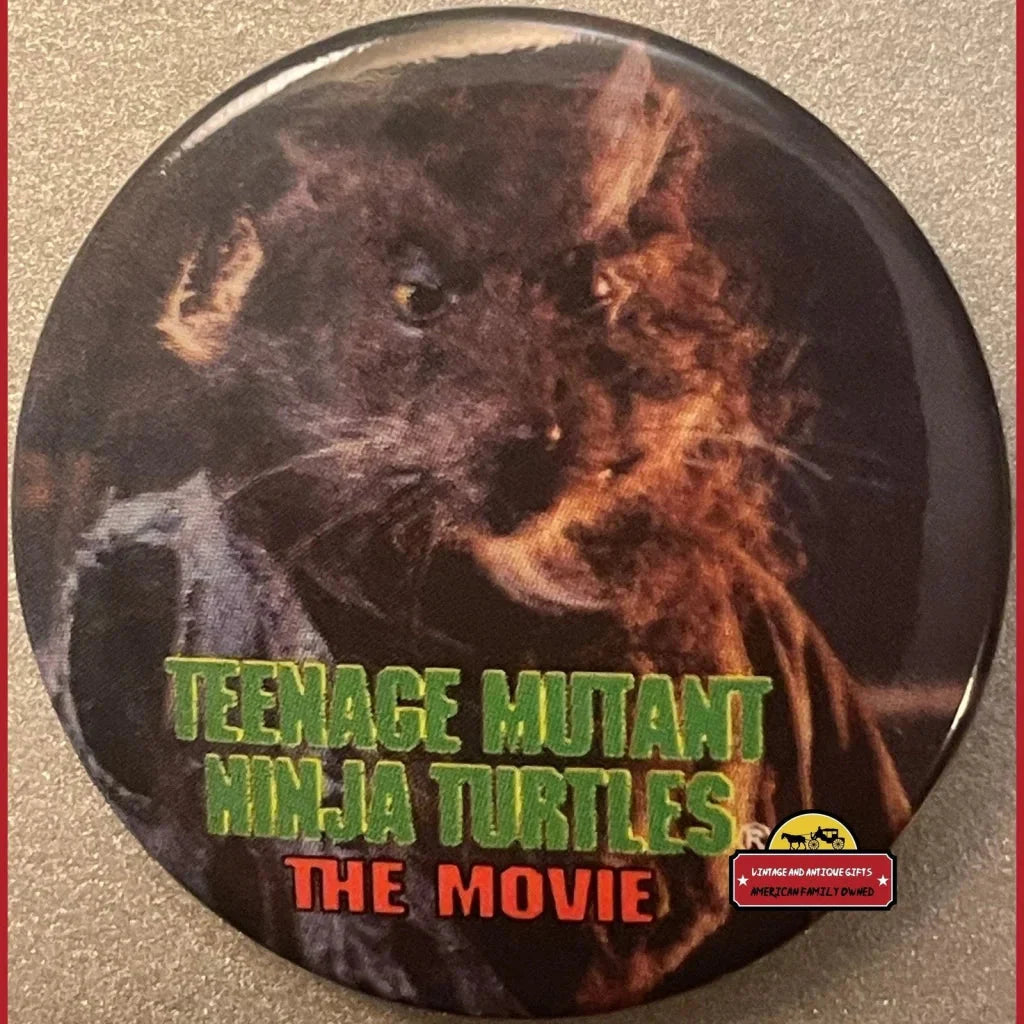 Rare 1990 Teenage Mutant Ninja Turtles Splinter Movie Pin