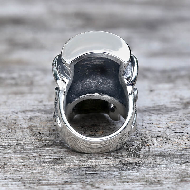 Vintage Gentleman Skull Stainless Steel Ring