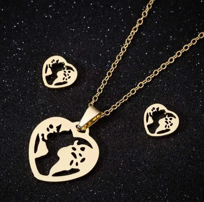 Stainless Steel Love Heart Necklaces For Women - Lootquake