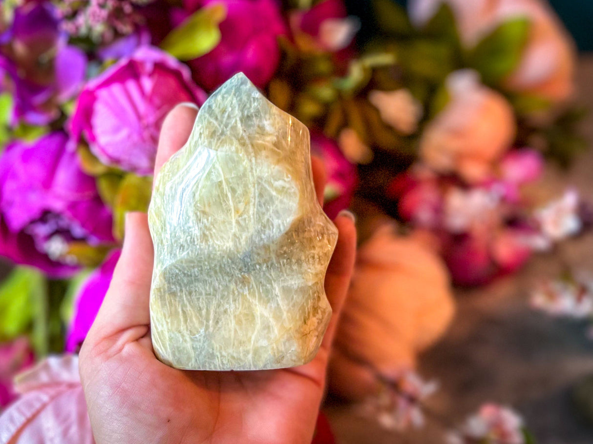 Sweet Yellow Moonstone Flames