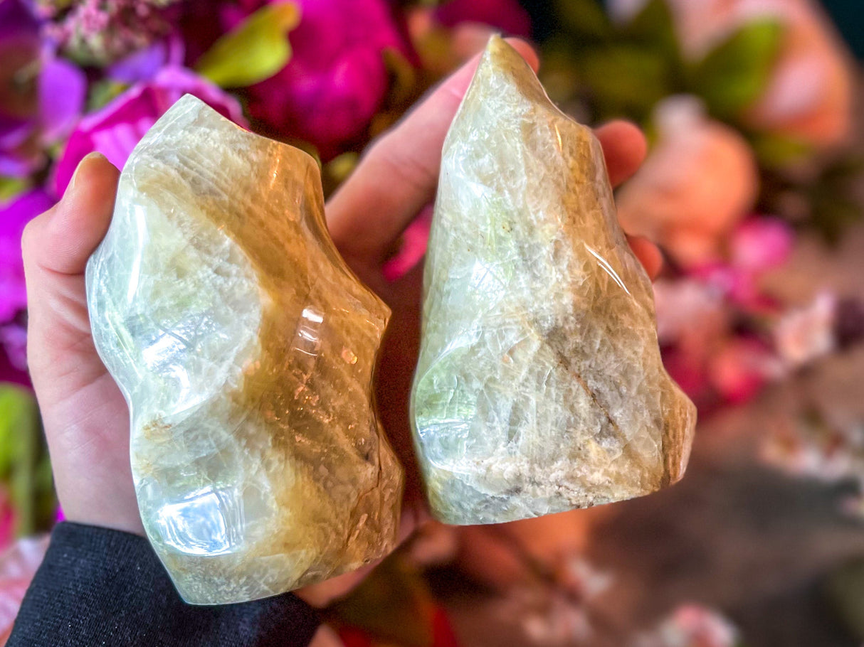 Sweet Yellow Moonstone Flames