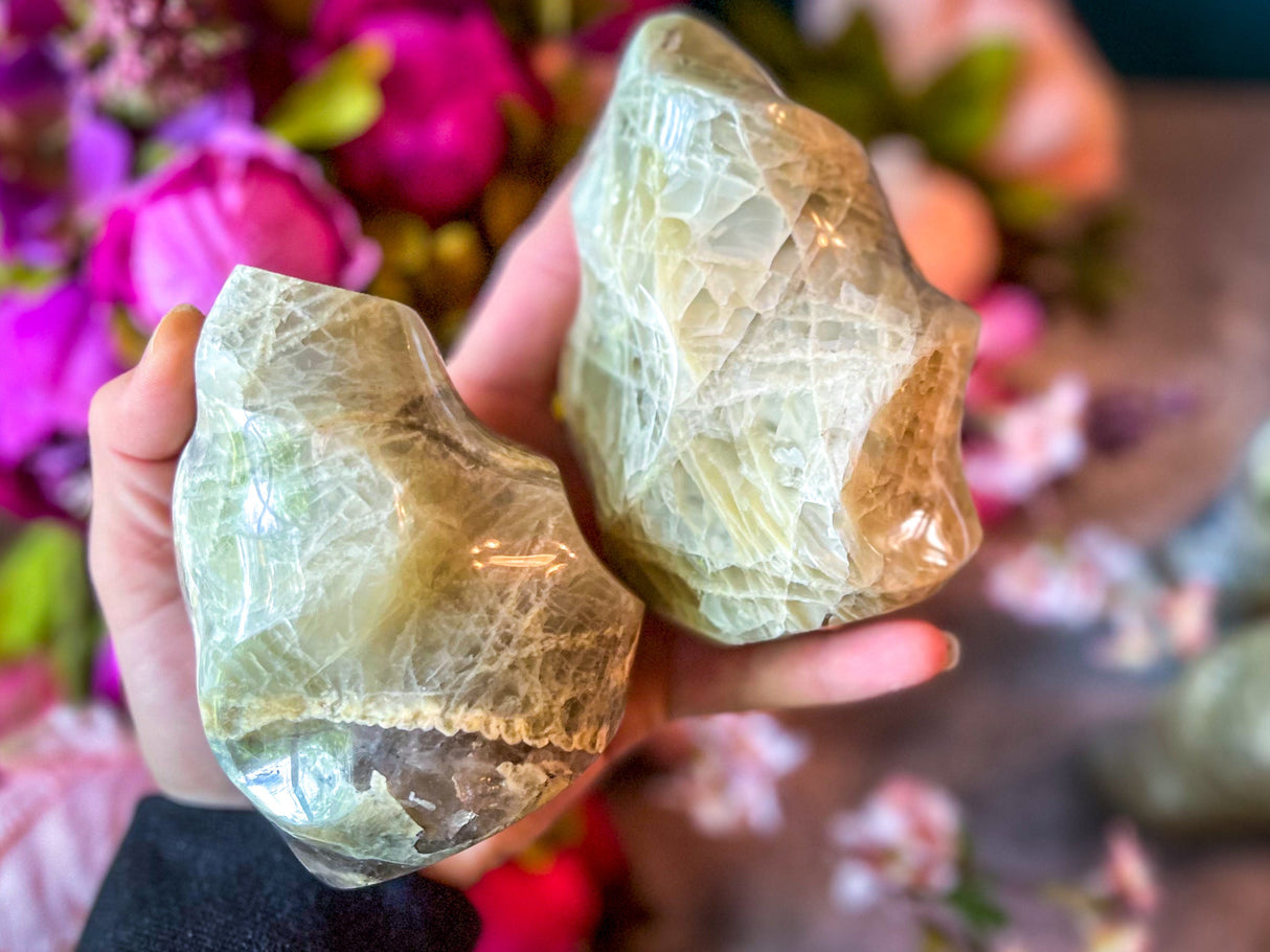 Sweet Yellow Moonstone Flames