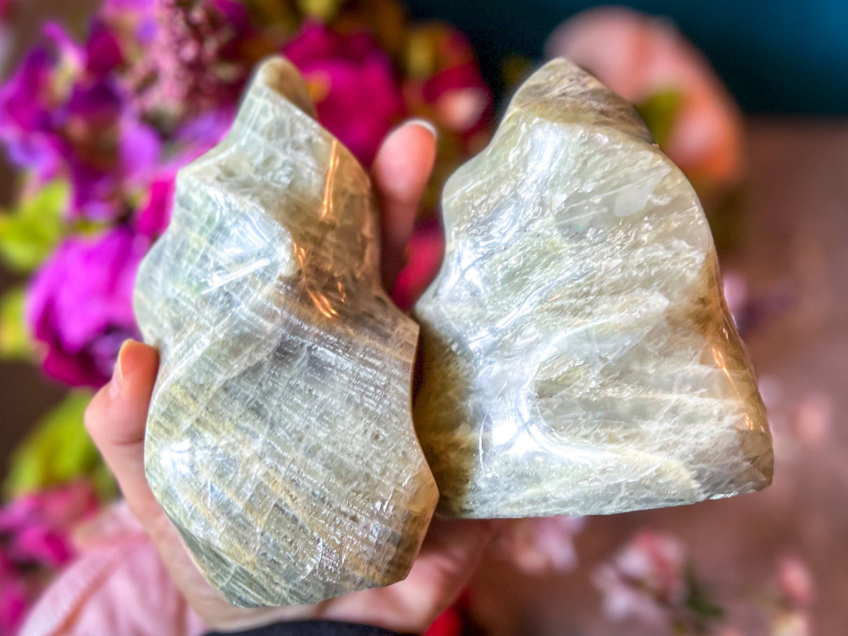 Sweet Yellow Moonstone Flames