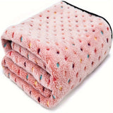 Manta para mascotas de franela de terciopelo coral, colcha para perros y gatos, manta para perros