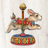 Carousel Bunny Easter Holiday Door Decor by G. DeBrekht - Carousel Holiday Decor - 8114042H