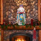 Decoración para puerta con Santa Claus y los Ángeles Guardianes de G. DeBrekht - Decoración navideña - 811832H