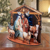 Classic Holy Family Nativity Scene Decorative Village Set by G. Debrekht Nativity Holiday Decor - 852766