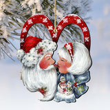 Merry Kissmas! Wooden Ornaments by Jamie Mills-Price - Christmas Decor - 8457514