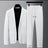 White Men's Casual Suit Jacket Men's Spring And Summer - Lootquake