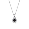 Female Sunflower Photo Projection 925 Pure Silver Necklace - Lootquake