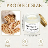 Lavender Bliss Bridal Shower Candle - 3.5oz Soy Wax Scented Candle with True Love & Happy Ever After Aroma, Ideal for Engagement, Bachelorette Party & Wedding Gifts, Infused with Lavender Essence, Wedding Favor Candle|Elegant