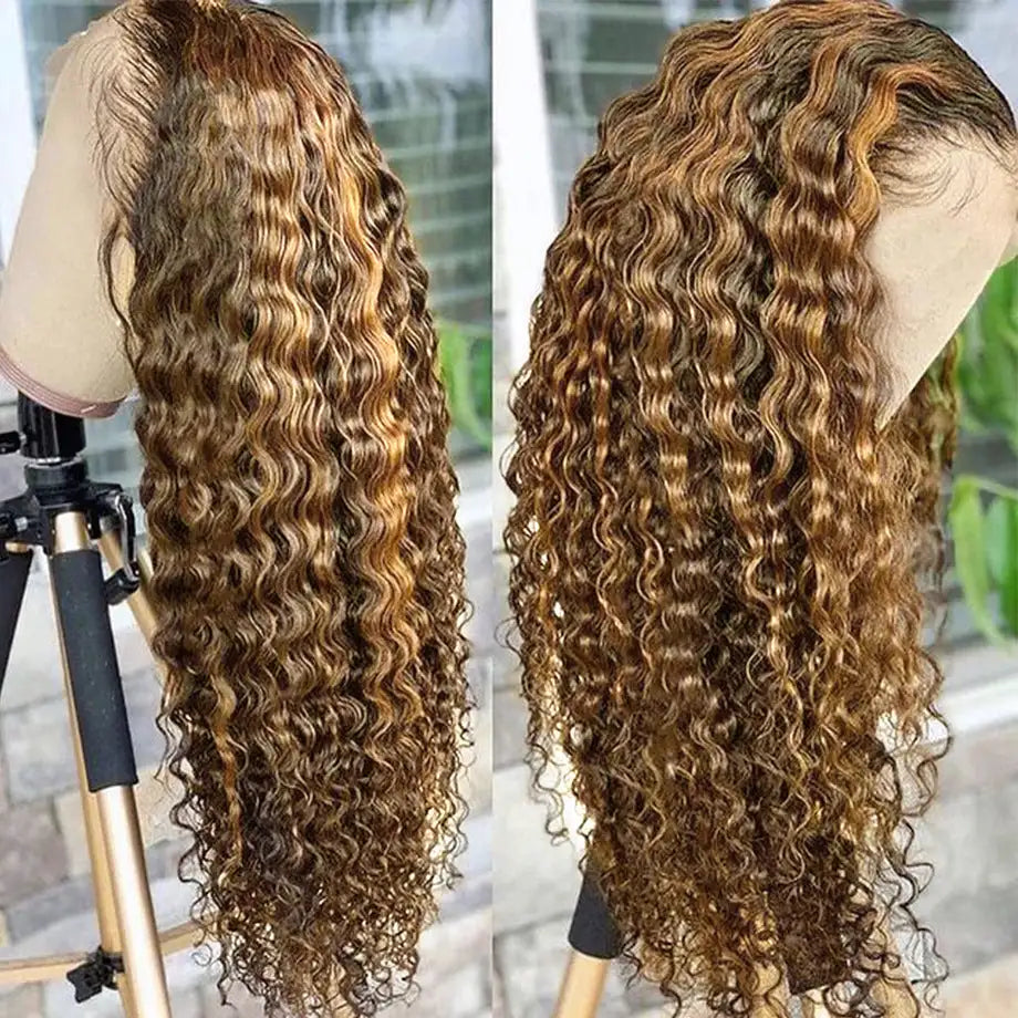 Real Hair Highlighting Headgear Lace Frontal Wi - Lootquake