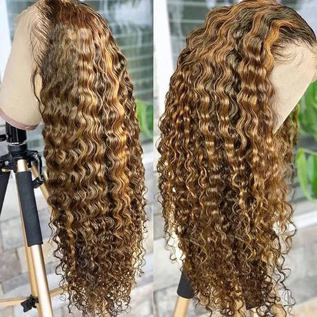 Real Hair Highlighting Headgear Lace Frontal Wi - Lootquake