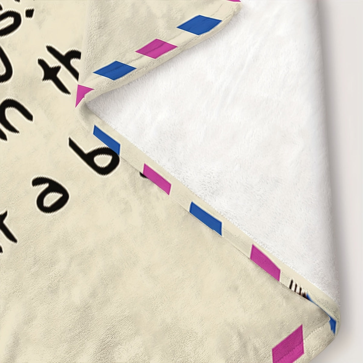 1pc Envelope Printed Flannel Blanket, To My Mom Blanket For All Season, Warm Cozy Soft Throw Blanket Nap Blanket For Couch Bed Sofa Office Camping Travel Home Decor, Anniversary Birthday Gift Blanket For Mom
