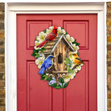 Decoración navideña para puertas con el despertar de la primavera de D. Gelsinger - Decoración de primavera para Pascua - 8652815H-DG