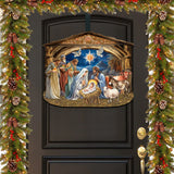 Nacimiento de Jesús: Decoración navideña para puerta de G. Debrekht - Decoración navideña - 8652761H