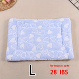 Manta rectangular para mascotas, resistente a la suciedad y para todas las estaciones - Cómoda cama con estampado de pata de perro y corazón (1 unidad)