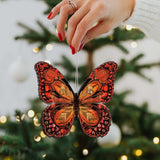 Summer Butterfly Decorative Wooden Ornaments of 3 by G. Debrekht - Wildlife Decor - 8091012-1-S3