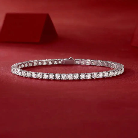 Unique Luxury Fashion Mosan Diamond S925 Silver Bracelet - Lootquake