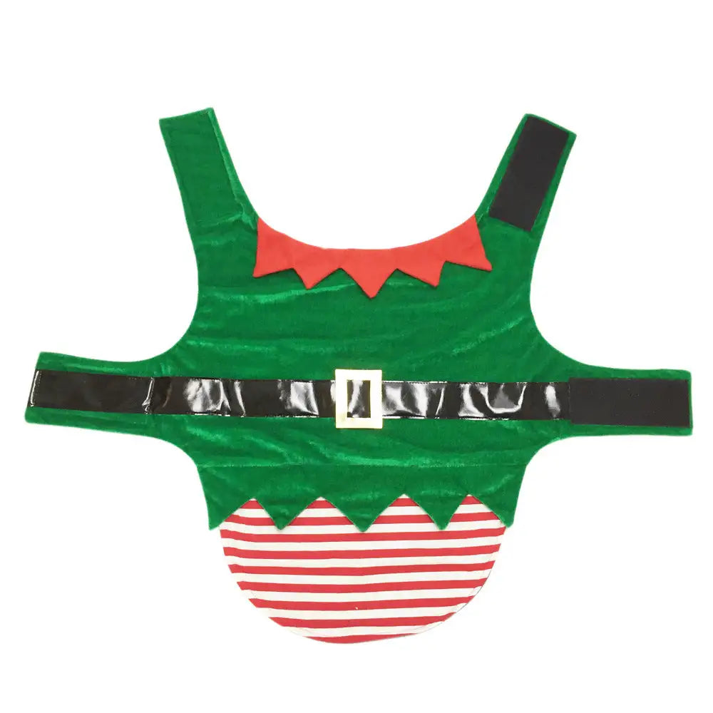 Fashion Christmas Clothes Green Elf Pet Dog Christmas Costume - Lootquake