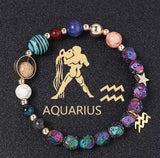 Natural Volcanic Rock Electroplating Twelve Constellations Bracelets - Lootquake