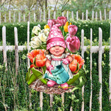 Blossom Gnome Easter Wreath Door Decor by D. Gelsinger - Easter Spring Decor - 8461063H-DG