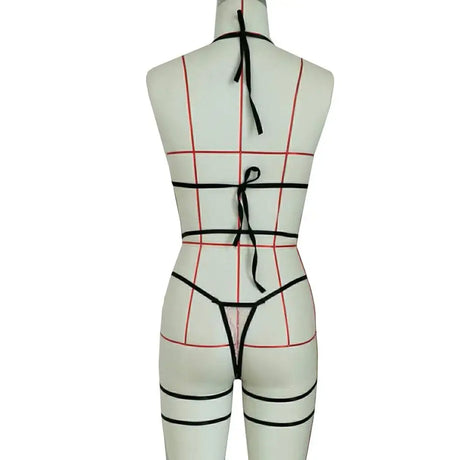 Sexy Lingerie Lace Hollow Sexy Lingerie Leg Straps Set - Lootquake