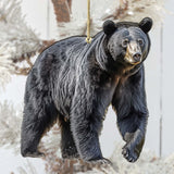 Adornos de madera de oso negro de Alaska de G.Debrekht - Decoración navideña con temática de vida silvestre - 8710105-1