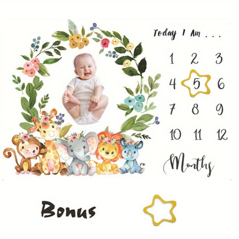 Couverture pour bébé pour Halloween et Noël : adorable cadre en feutre avec animaux et fleurs, cadeau idéal pour une fête prénatale.