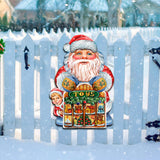 Decoración navideña para puerta de juguetería de Papá Noel por G. DeBrekht - Decoración navideña de Papá Noel y muñeco de nieve - 8119172H