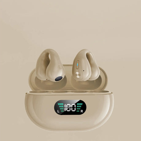 Bone Conduction Headphones TWS Earbuds Ear Clip Bluetooth 5.3 Touch Wireless Earphone In-Ear Bass HIFI Sports Headset - Lootquake