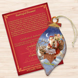 Faithful Friends Santa Wooden Ornaments by Gelsinger - Christmas Santa Snowman Decor - 8041050-0105