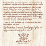 Santa's Gift Mercury Glass Ornaments by G. Debrekht - Christmas Santa Snowman Decor - 776013