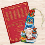 Christmas Gnome Dwarf Wooden Ornaments by G. DeBrekht - Christmas Decor - 8611012