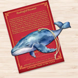 Blue Humpback Whale Wooden Ornaments by G.Debrekht - Wildlife Holiday Decor - 8710103-1