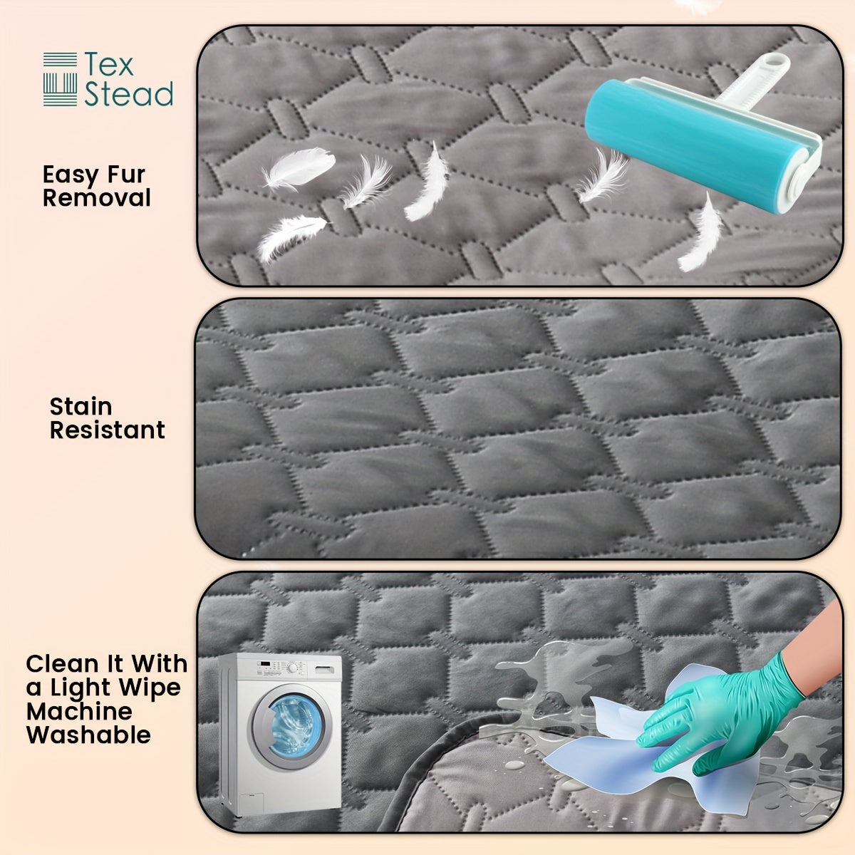 [Protector impermeable para cama de perro] Funda impermeable de doble cara para cama de perro, manta para mascotas, sofá, protector de muebles para perros