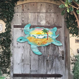 Sea Turtle Coastal Door Decor by G. DeBrekht - Coastal Holiday Decor - 8198518H