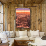 Canyon Dusk Art Wooden Wall Art by Nature Wonders - Nature Wildlife Decor  - 95278B