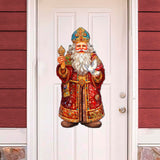 Santa's Dove of Hope Holiday Door Décor by G. Debrekht - Christmas Santa Snowman Décor - 8691416H